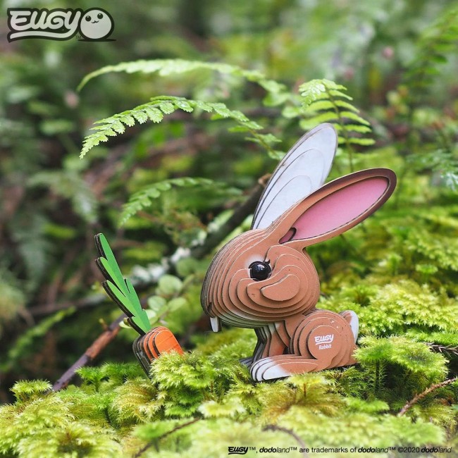 Eko Układanka 3D Eugy - Królik