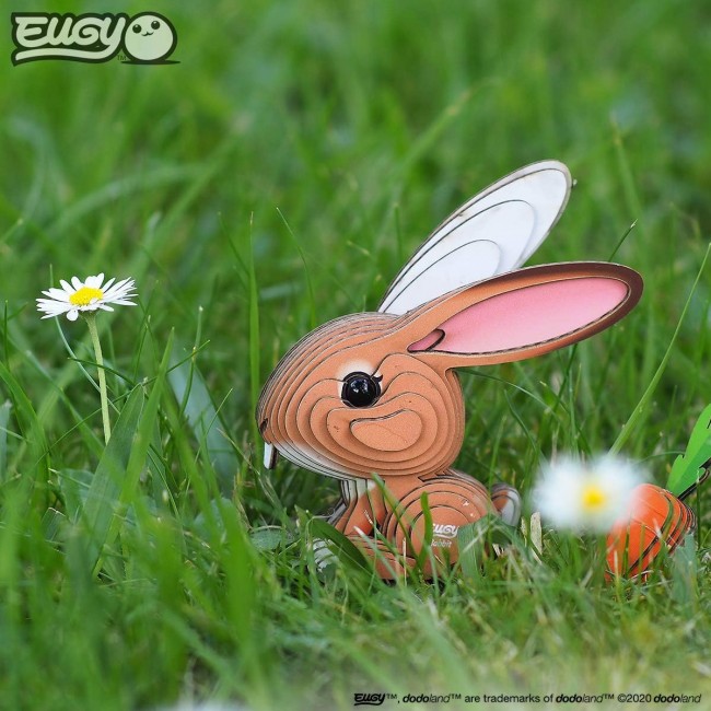 Eko Układanka 3D Eugy - Królik