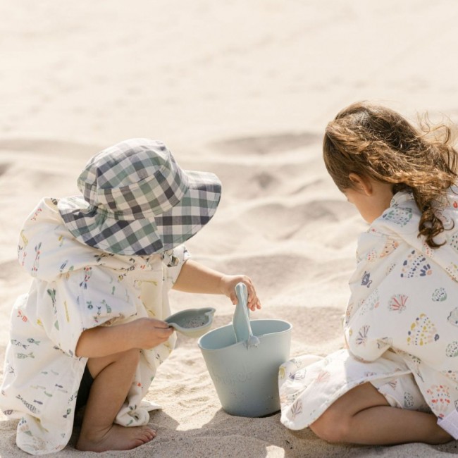 Składane wiaderko do wody i piasku Scrunch Bucket - Błękitny