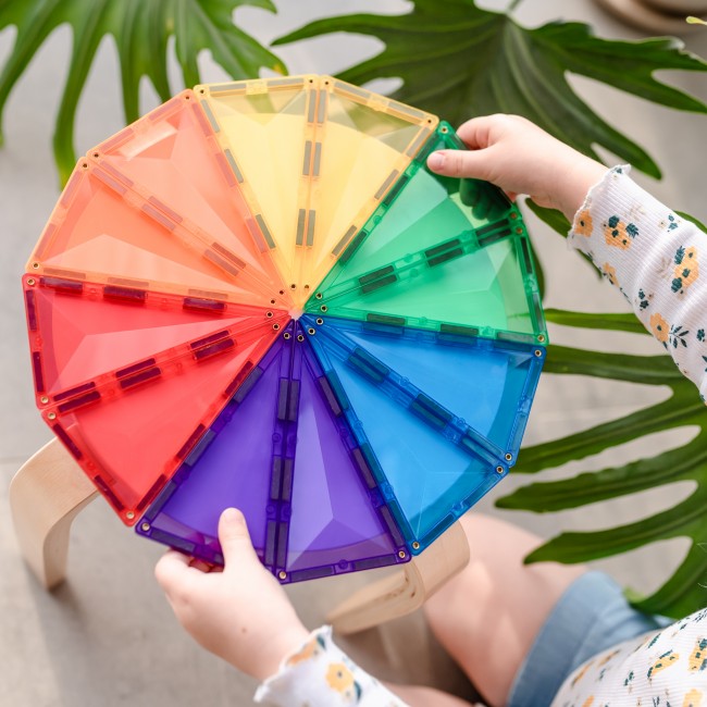 Klocki magnetyczne Connetix - Rainbow Mini Pack 24 el.