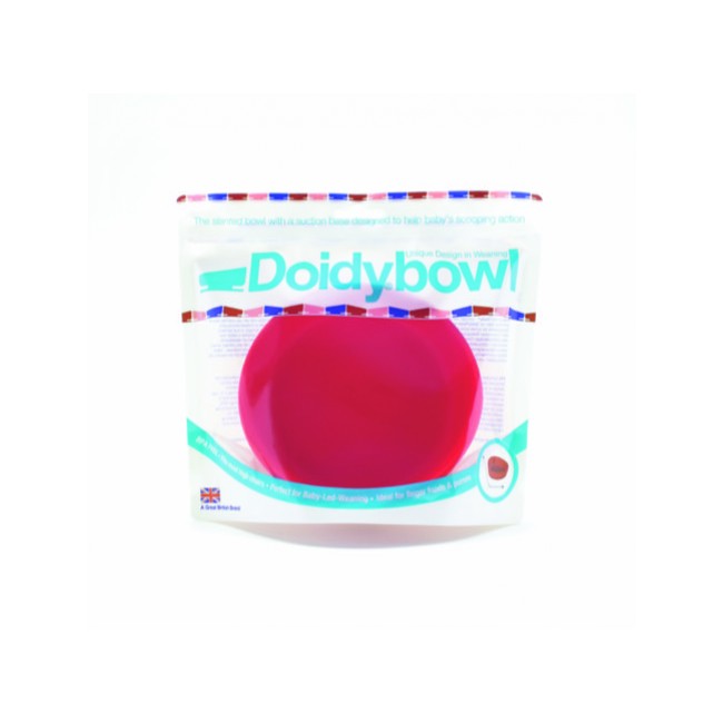 OUTLET Miseczka - Talerzyk Doidy Bowl z przyssawką - czerwony