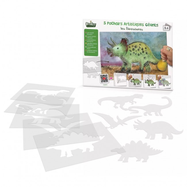 Szablony do malowania Crea Lign' - Dinozaury