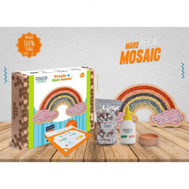 Zestaw kreatywny mozaika MOSAICBOX - Tęcza