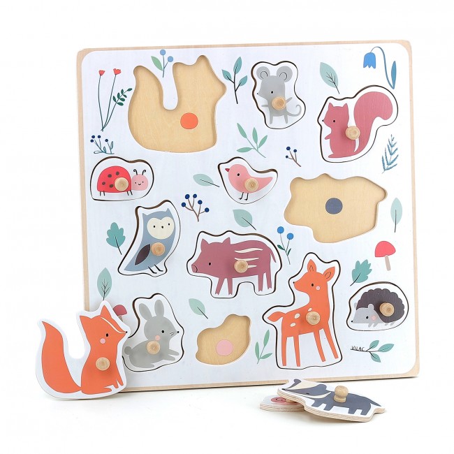 Drewniana układanka Vilac - Zwierzęta lasu
