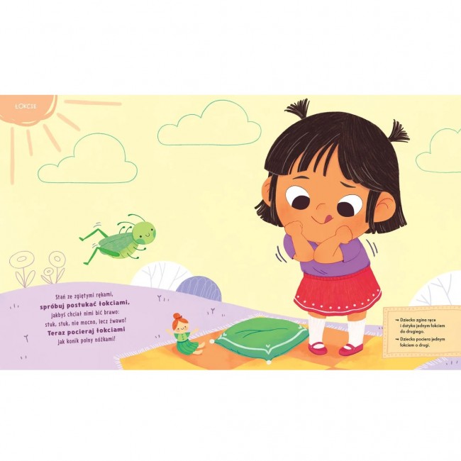 Książka "Dotknij nosek, złap paluszek" wydawnictwo Zielona Sowa