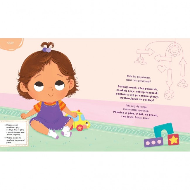 Książka "Dotknij nosek, złap paluszek" wydawnictwo Zielona Sowa