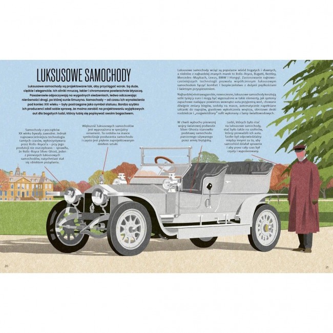 Książka "Samochody. Fascynujący świat motoryzacji" Wydawnictwo Kropka