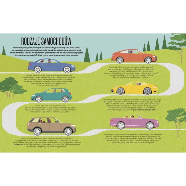 Książka "Samochody. Fascynujący świat motoryzacji" Wydawnictwo Kropka