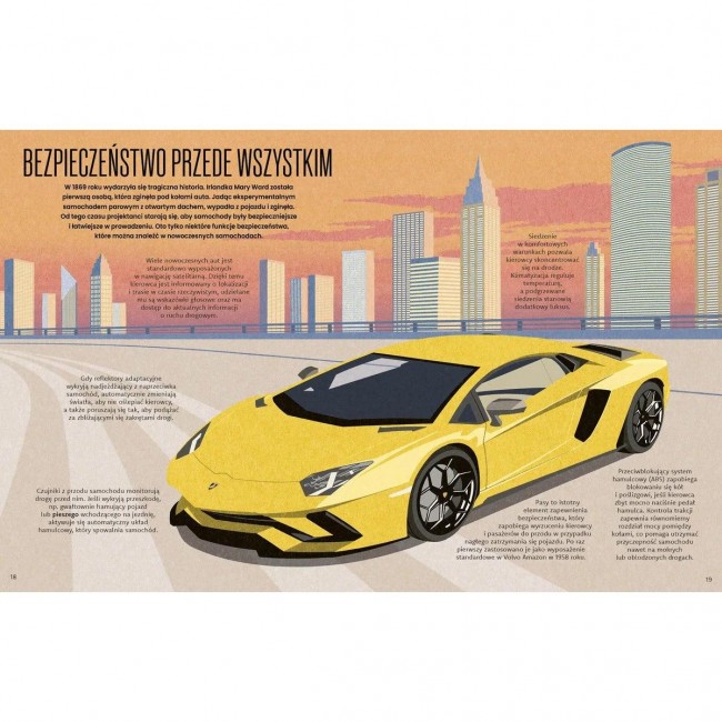 Książka "Samochody. Fascynujący świat motoryzacji" Wydawnictwo Kropka