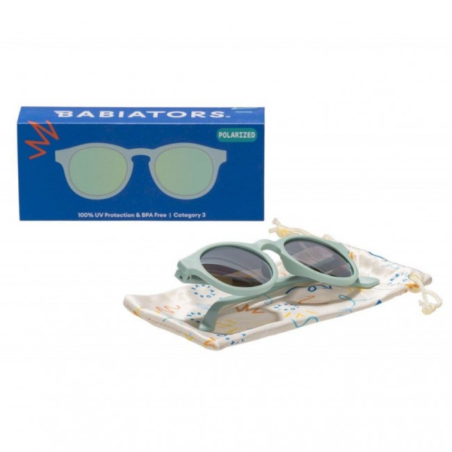 Okularki przeciwsłoneczne z polaryzacją Keyhole Babiators od 0 do 2 lat - Seafoam Blue