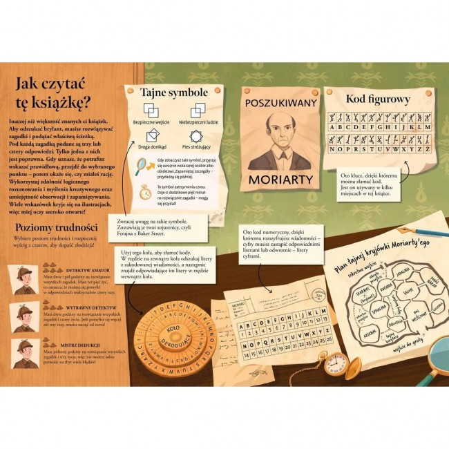 Książka "Escape room. Największa sprawa Sherlocka" wydawnictwo Zielona Sowa