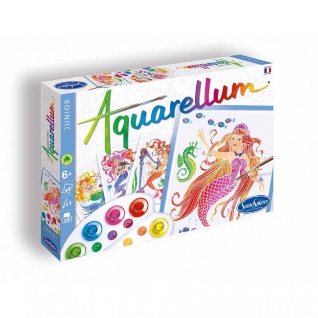 Zestaw do malowania Aquarellum Junior SentoSphere - Syreny