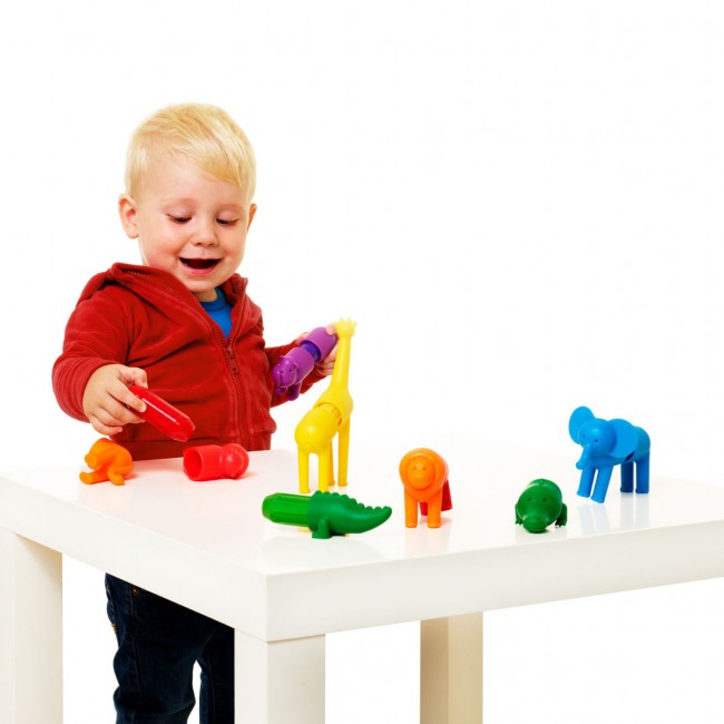 Klocki magnetyczne Smart Max IUVI Games - My First Safari Animals