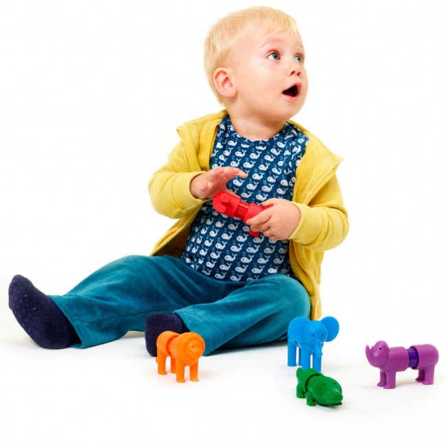 Klocki magnetyczne Smart Max IUVI Games - My First Safari Animals