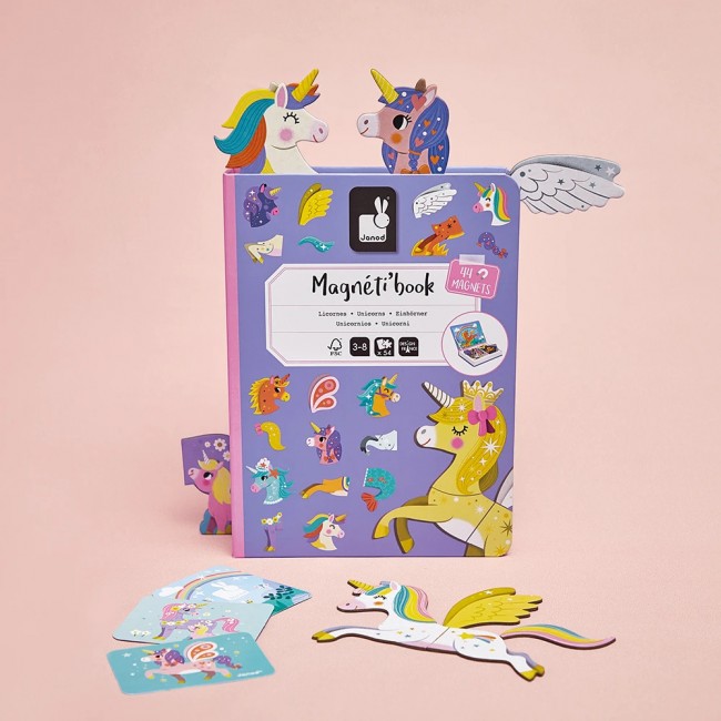 Magnetyczna układanka Magnetibook Janod - Jednorożec