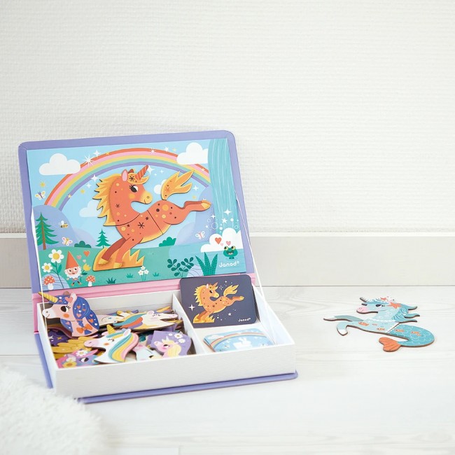 Magnetyczna układanka Magnetibook Janod - Jednorożec