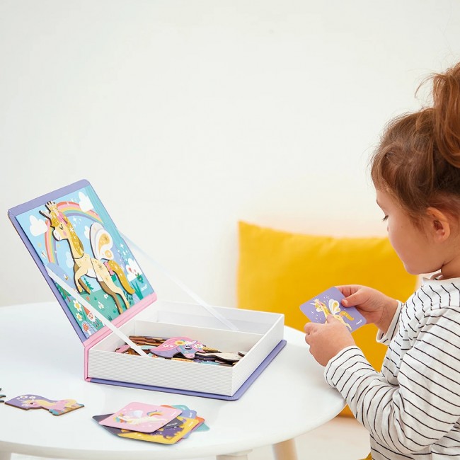 Magnetyczna układanka Magnetibook Janod - Jednorożec