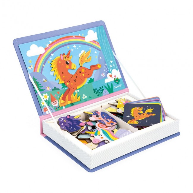 Magnetyczna układanka Magnetibook Janod - Jednorożec