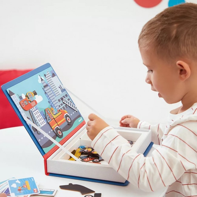 Magnetyczna układanka Magnetibook Janod - Straż pożarna