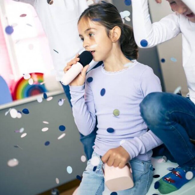 Bezprzewodowy zestaw do karaoke Lalarma - Sky Blue