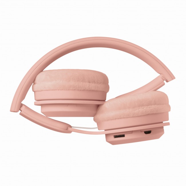 Bezprzewodowe słuchawki dla dzieci Lalarma - Cottoncandy Pink