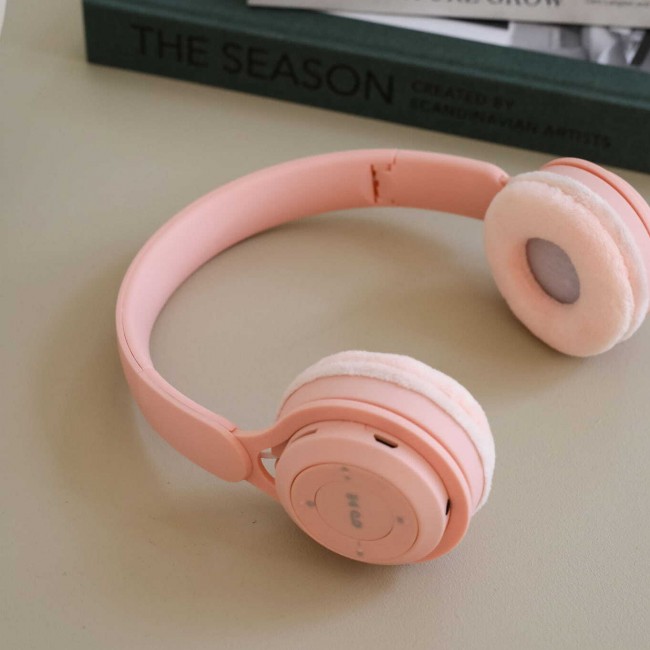 Bezprzewodowe słuchawki dla dzieci Lalarma - Cottoncandy Pink