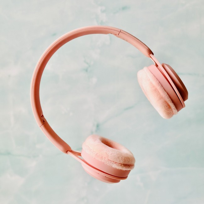 Bezprzewodowe słuchawki dla dzieci Lalarma - Cottoncandy Pink