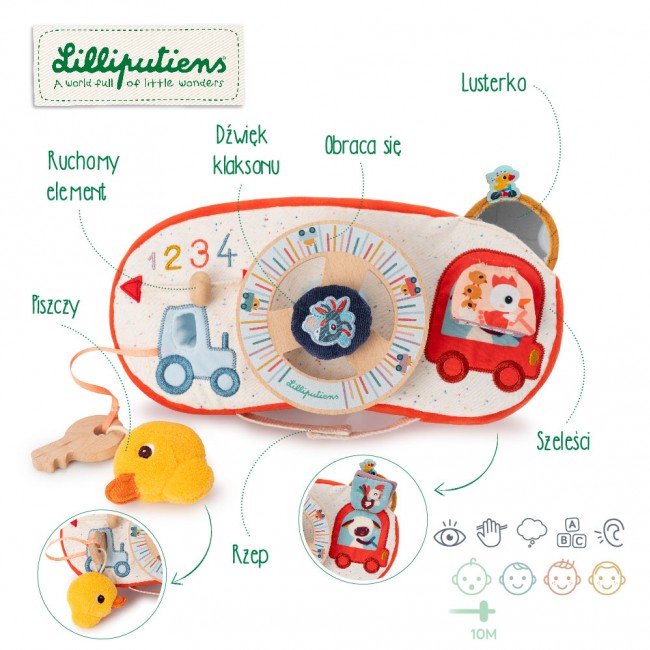 Miękka tablica aktywizująca do zabawy Lilliputiens - Farma