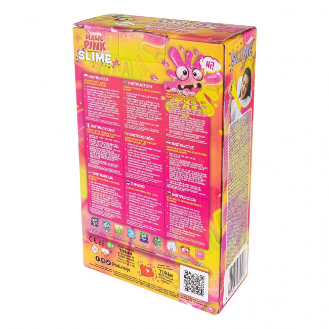 Zestaw DIY TUBAN slime zmieniający kolor - Pink XL