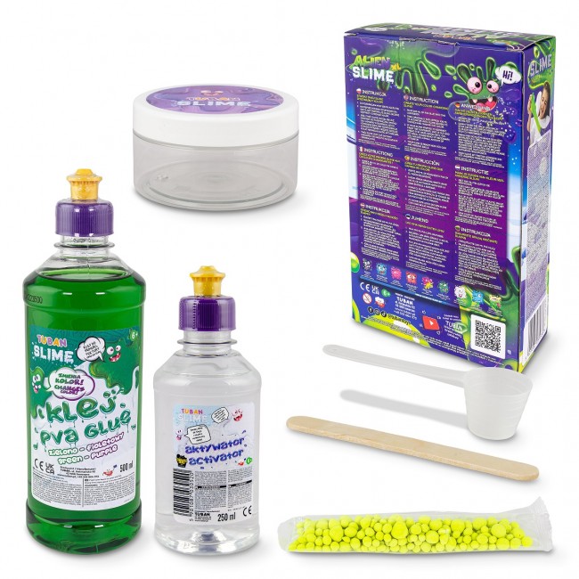Zestaw DIY TUBAN slime zmieniający kolor - Alien XL
