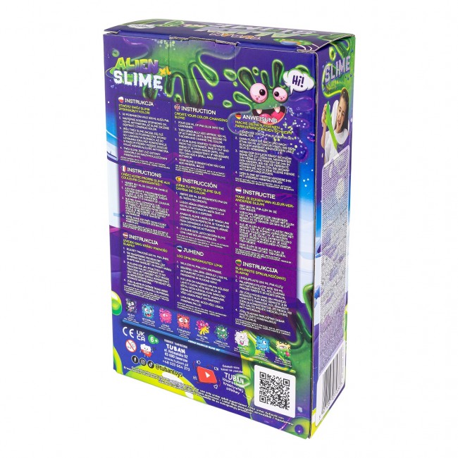 Zestaw DIY TUBAN slime zmieniający kolor - Alien XL