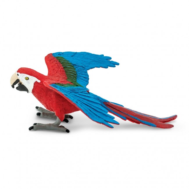 Figurka Safari Ltd. - Papuga Zielonoskrzydła Ara