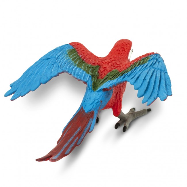 Figurka Safari Ltd. - Papuga Zielonoskrzydła Ara
