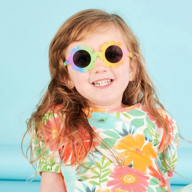Okularki przeciwsłoneczne z polaryzacją Flower Babiators od 3 do 5 lat - Flower Power