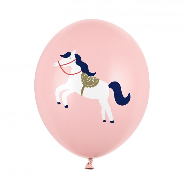 Balony 6 szt Party Deco - Konik 30 cm