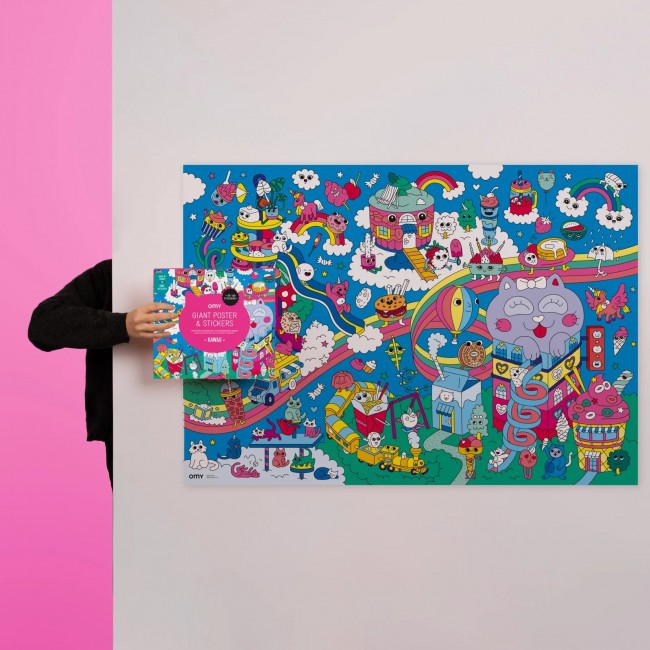 Plakat z naklejkami OMY - Kawaii