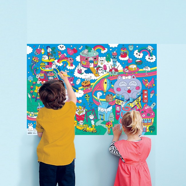 Plakat z naklejkami OMY - Kawaii