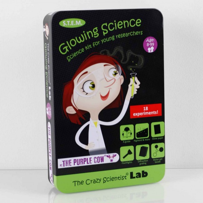 Zestaw do robienia eksperymentów The Purple Cow - Świecące w Ciemności