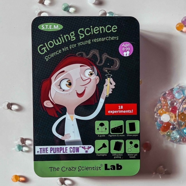 Zestaw do robienia eksperymentów The Purple Cow - Świecące w Ciemności
