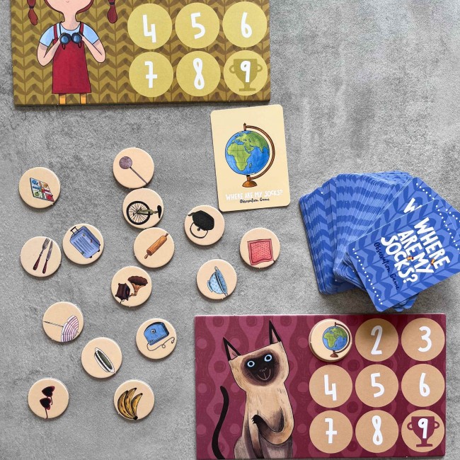 Gra obserwacyjna Londji - Where are my socks?