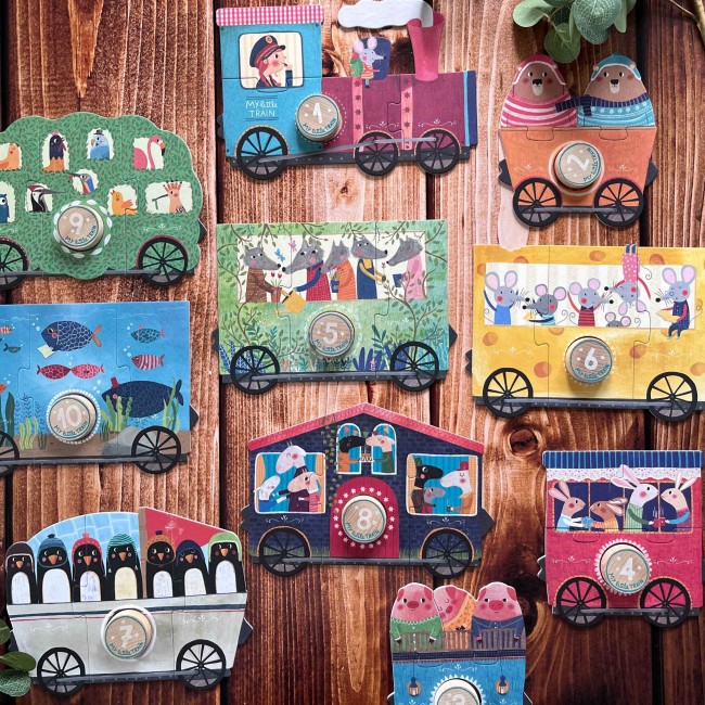 Puzzle dla dzieci Londji - Mój Mały Pociąg