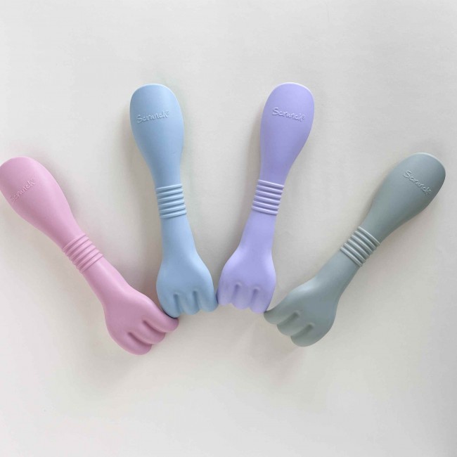 Grabki i łopatka 2w1 Scrunch - Błękitny
