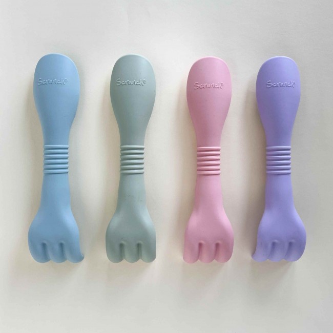 Grabki i łopatka 2w1 Scrunch - Pudrowy róż