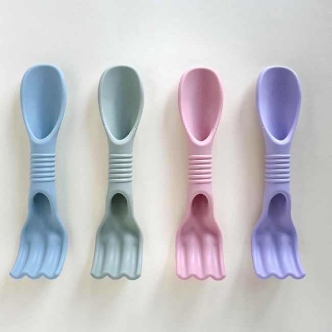 Grabki i łopatka 2w1 Scrunch - Pudrowy róż