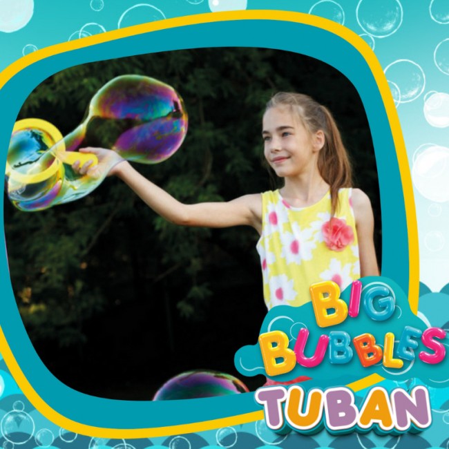 Zestaw do baniek w siatce + płyn Tuban 250 ml