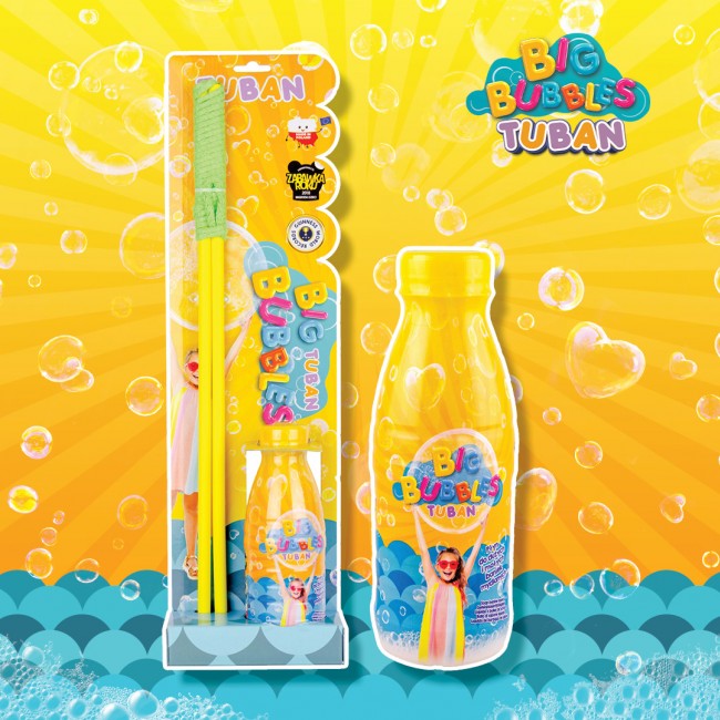 Sznurek do wielkich baniek mydlanych 45 cm + płyn Tuban 400 ml