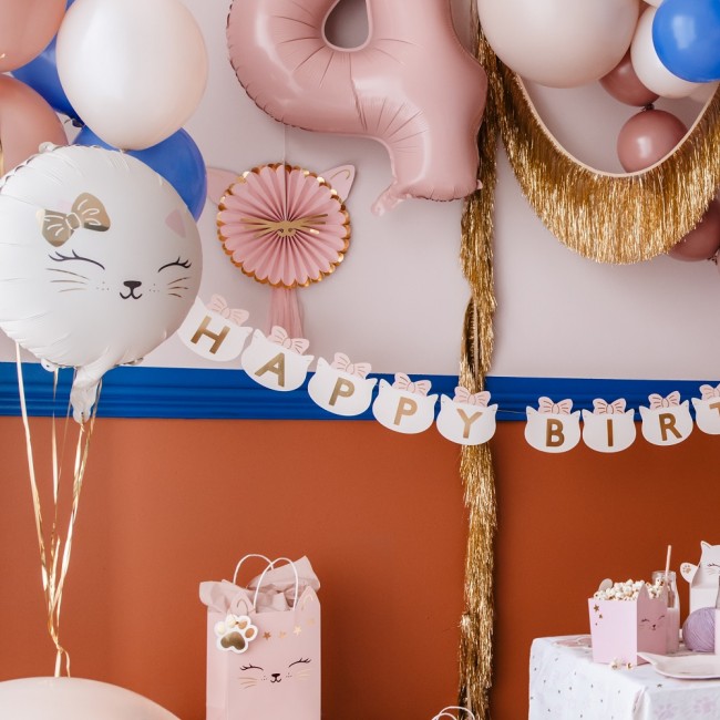 Balon foliowy Party Deco - Kot 45 cm