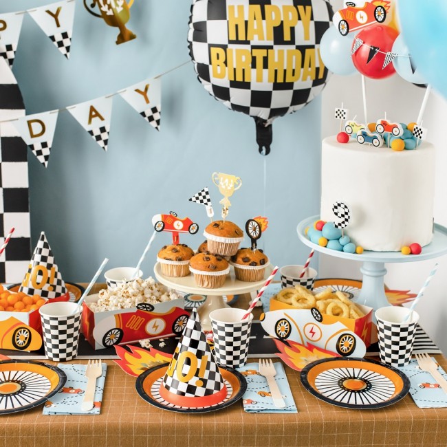 Dekoracje do muffinek 4 szt Party Deco - Autka
