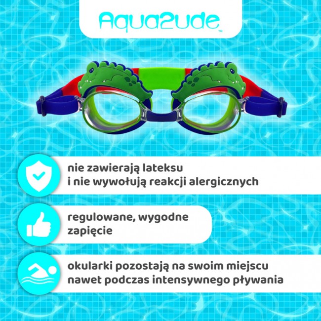 Okulary do pływania Aqua2ude Bling2O - Aligator