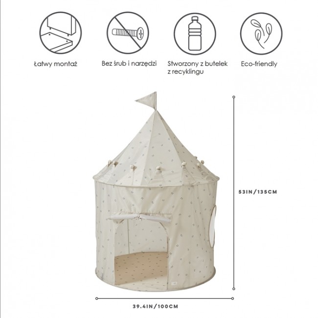 Namiot dla dzieci 3 Sprouts Recycled - Blueberry Taupe